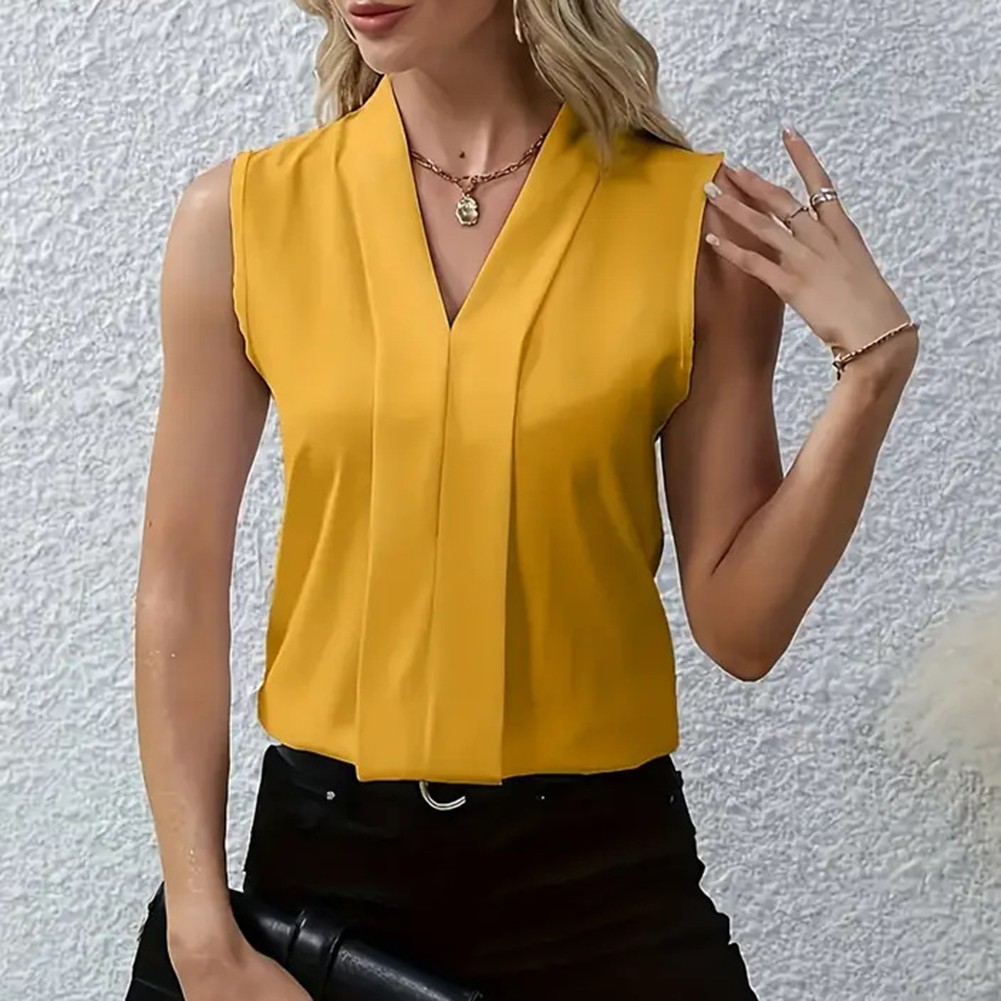 Light and Breathable V Neck Vest for Women Ideal for Spring and Summer Outings - Picture 48 of 84