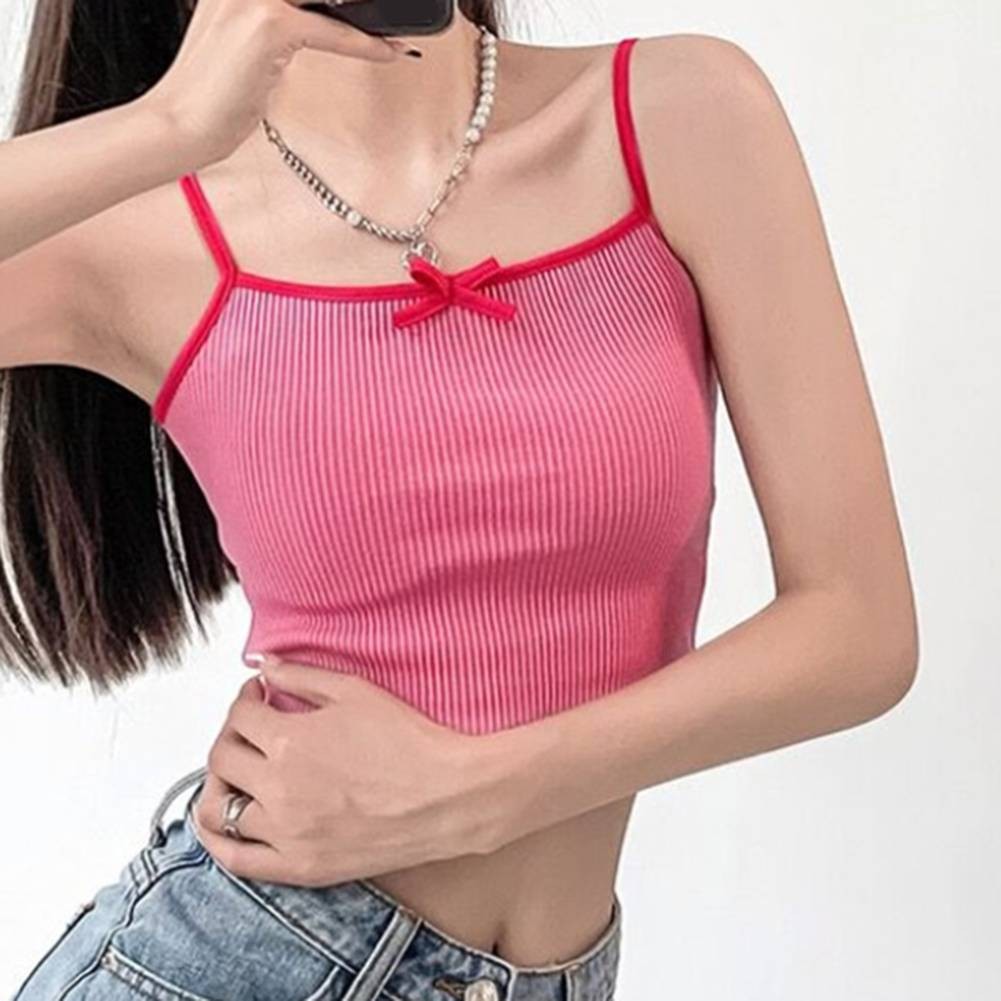Effortless Summer Fashion Women's Sleeveless Bow Vests for Every Occasion - Picture 30 of 31