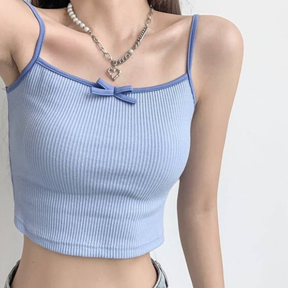 Effortless Summer Fashion Women's Sleeveless Bow Vests for Every Occasion - Picture 21 of 31