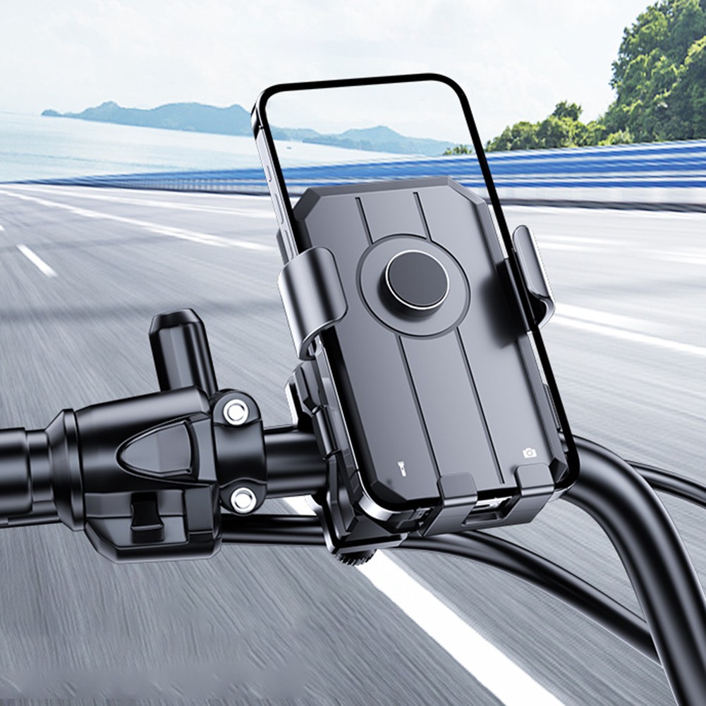 Support téléphone vélo matériau ABS réglage flexible antidérapant poignée - Photo 14 sur 16