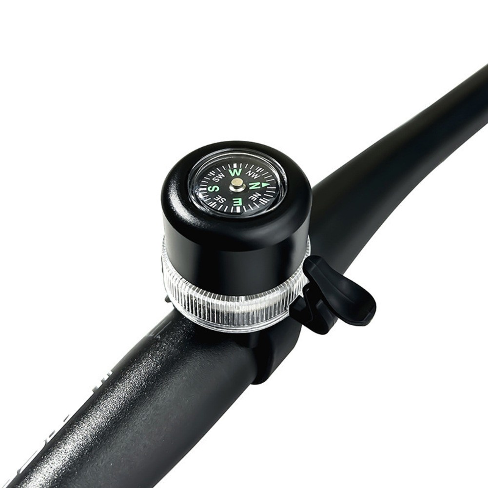 Cloche de vélo légère colorée avec USB rechargeable et boussole pour enfant - Photo 13/17