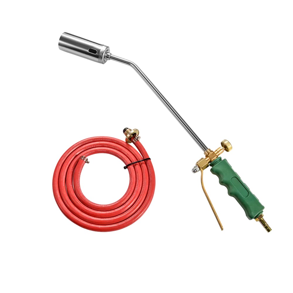 Flamethrower Handle Kit with Rubber Tube for High Temperature Cooking and Tasks