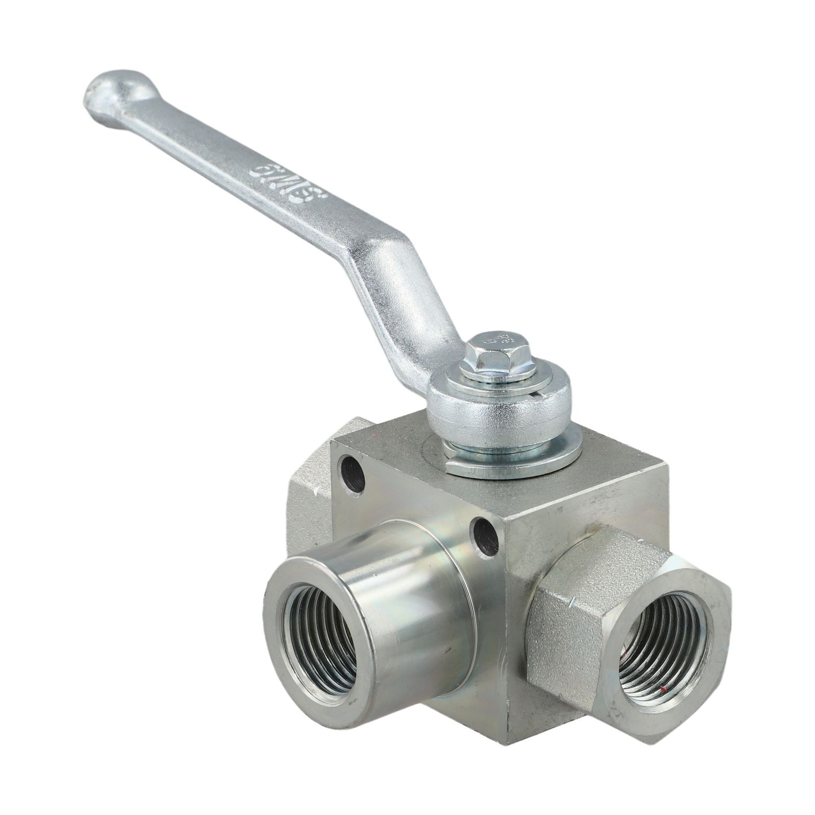 Carbon Steel NPT12 3 Way Hydraulic Ball Valve 7250 PSI for Industrial Use - Picture 31 of 43