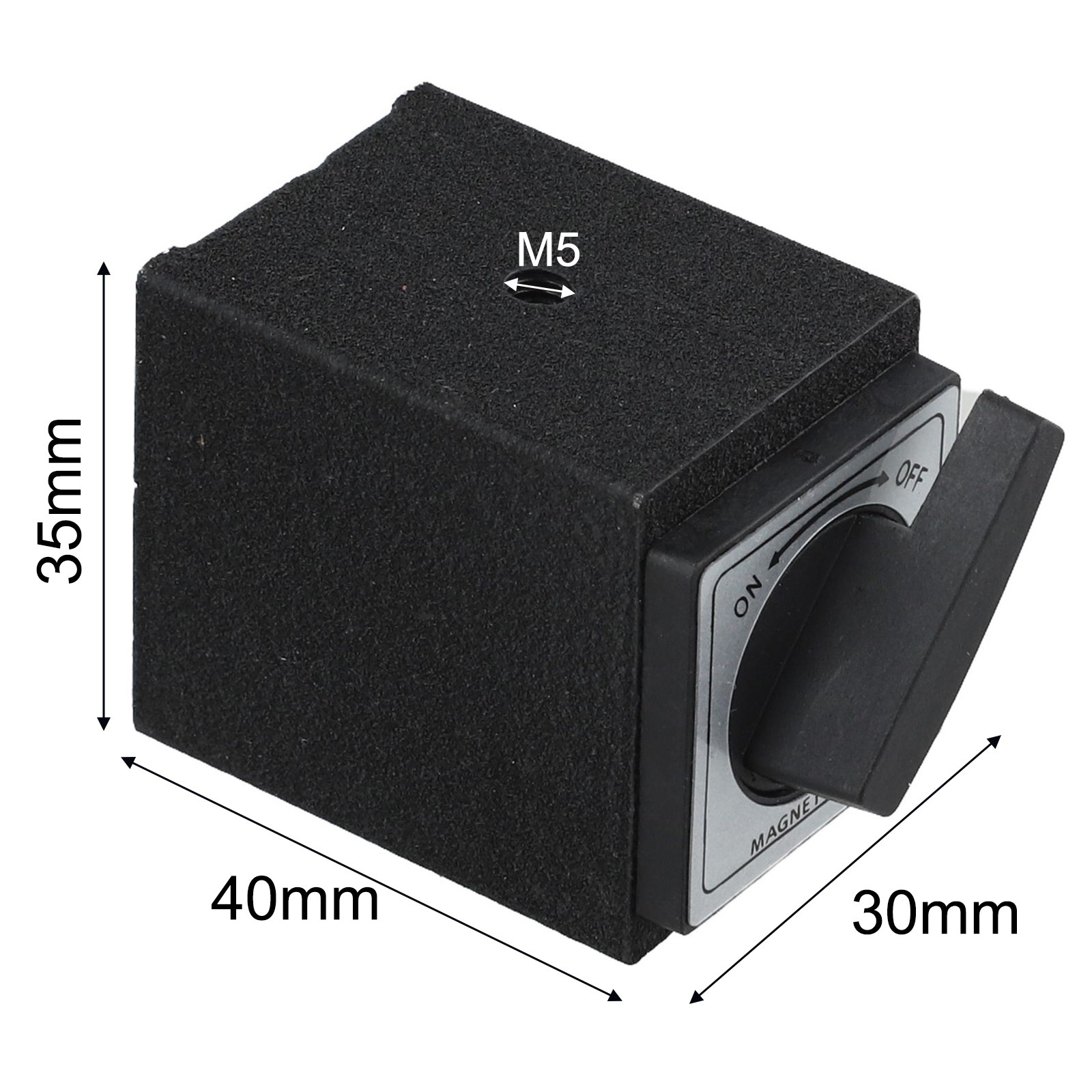 4T Magnetic Switch with M5 Screw Hole for Mounting Micrometers and Arms