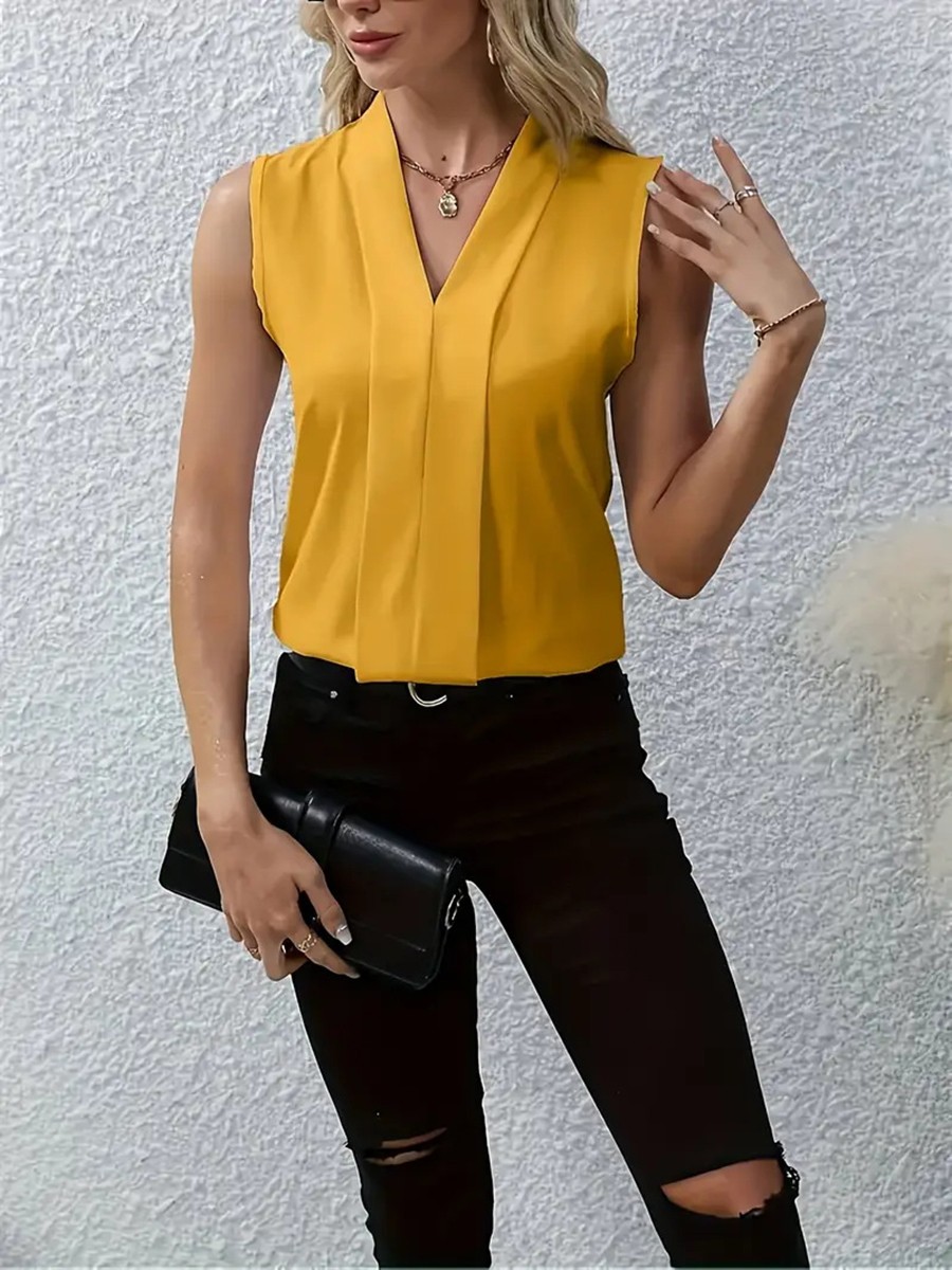 Light and Breathable V Neck Vest for Women Ideal for Spring and Summer Outings - Picture 58 of 84
