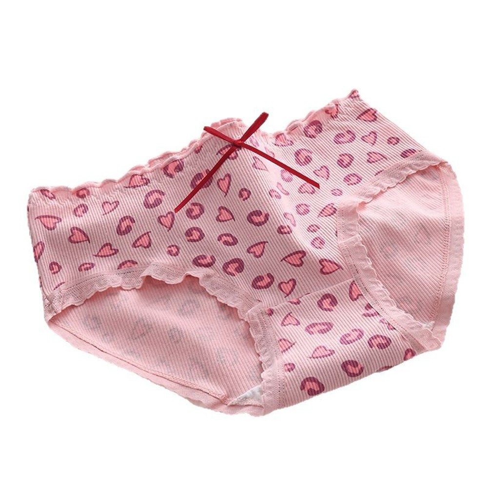 Delightful Cotton Underwear with Cartoon Bear for Women Triangle Style - Picture 12 of 15