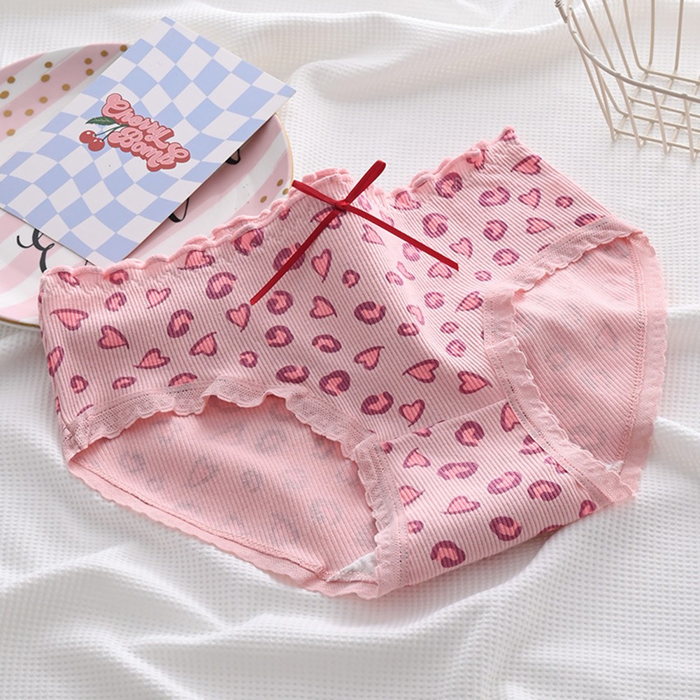 Delightful Cotton Underwear with Cartoon Bear for Women Triangle Style - Picture 11 of 15