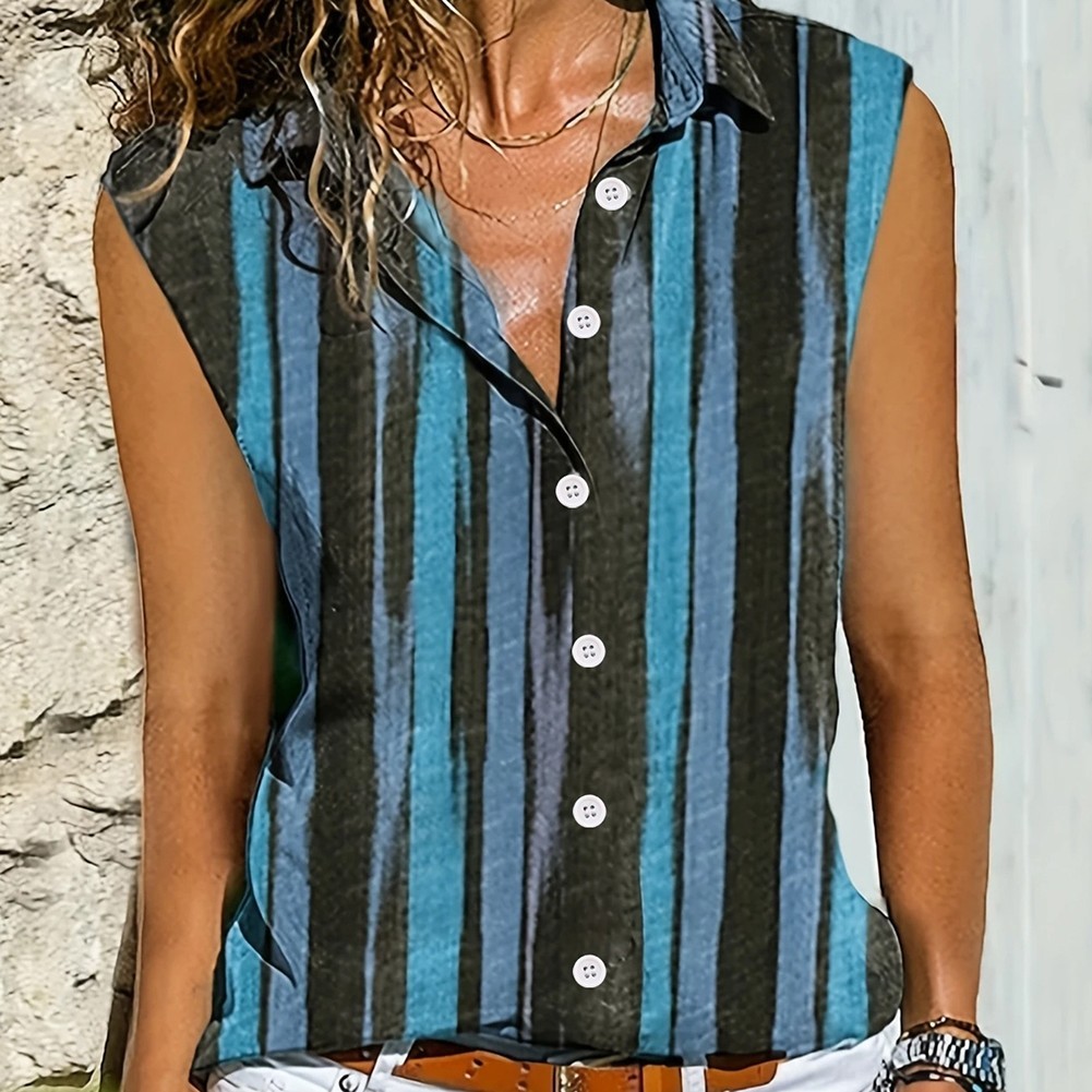 Trendy Women's Printed Button Cardigan Casual Vest for Spring and Summer Wear - Picture 59 of 84