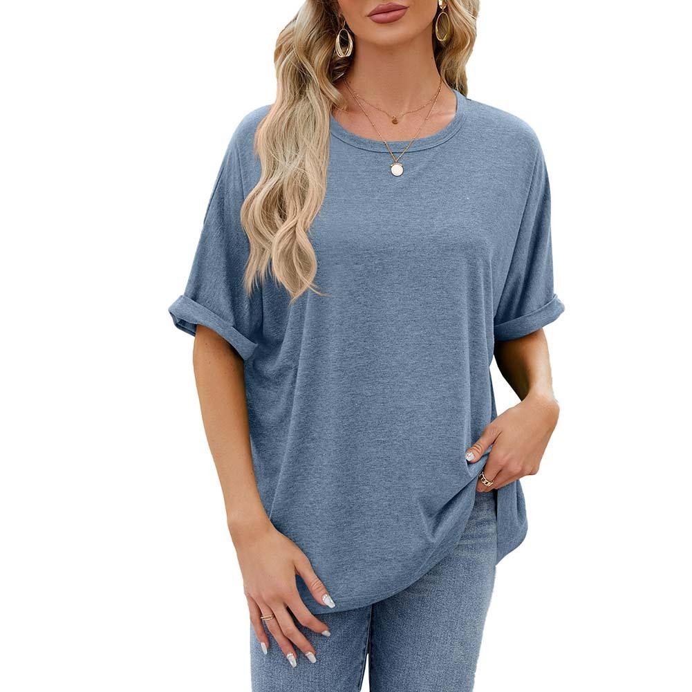 Fashionable Women's Loose Short Sleeve Shirt for Casual and Relaxed Days - Picture 16 of 20