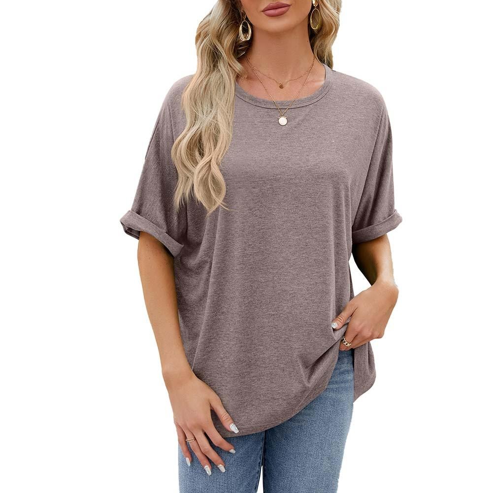 Fashionable Women's Loose Short Sleeve Shirt for Casual and Relaxed Days - Picture 13 of 20