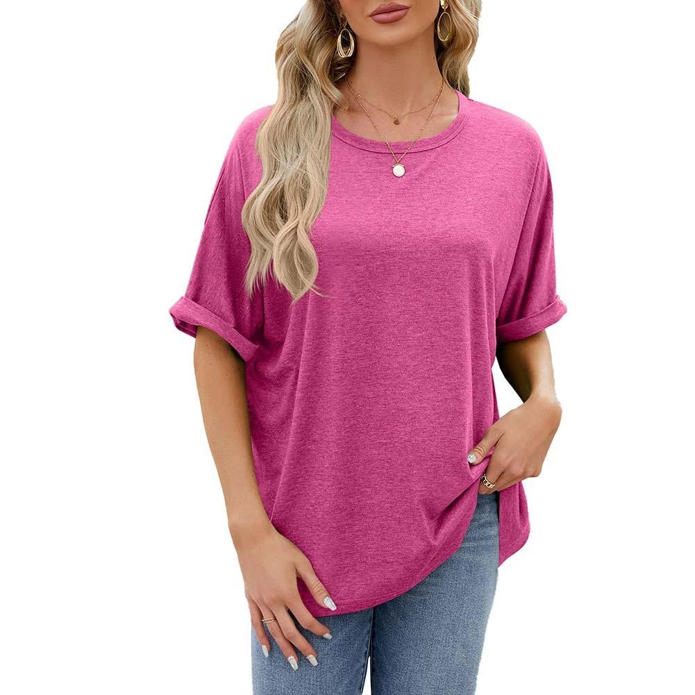 Fashionable Women's Loose Short Sleeve Shirt for Casual and Relaxed Days - Picture 18 of 20