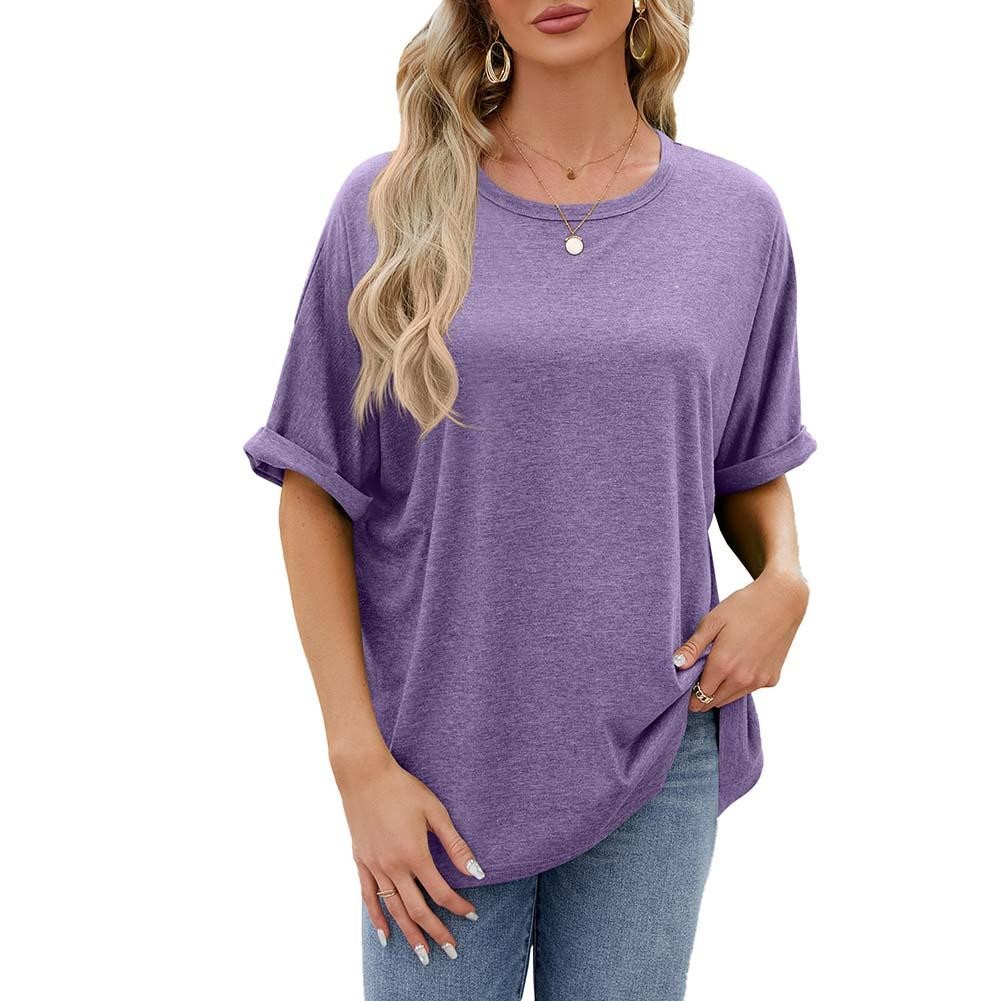 Fashionable Women's Loose Short Sleeve Shirt for Casual and Relaxed Days - Picture 20 of 20