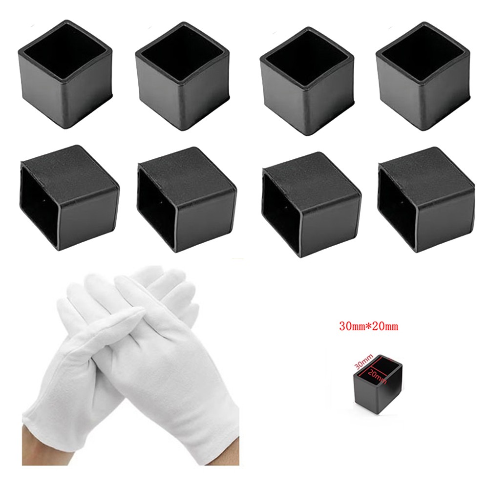 8 Stück Dach Endkappen Pack mit Handschuhen für Sicherheit und Windlärmreduzi - Picture 13 of 20