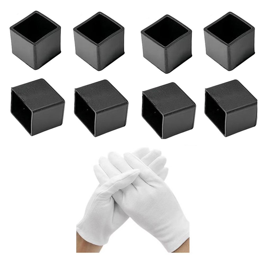 8 Stück Dach Endkappen Pack mit Handschuhen für Sicherheit und Windlärmreduzi - Picture 17 of 20