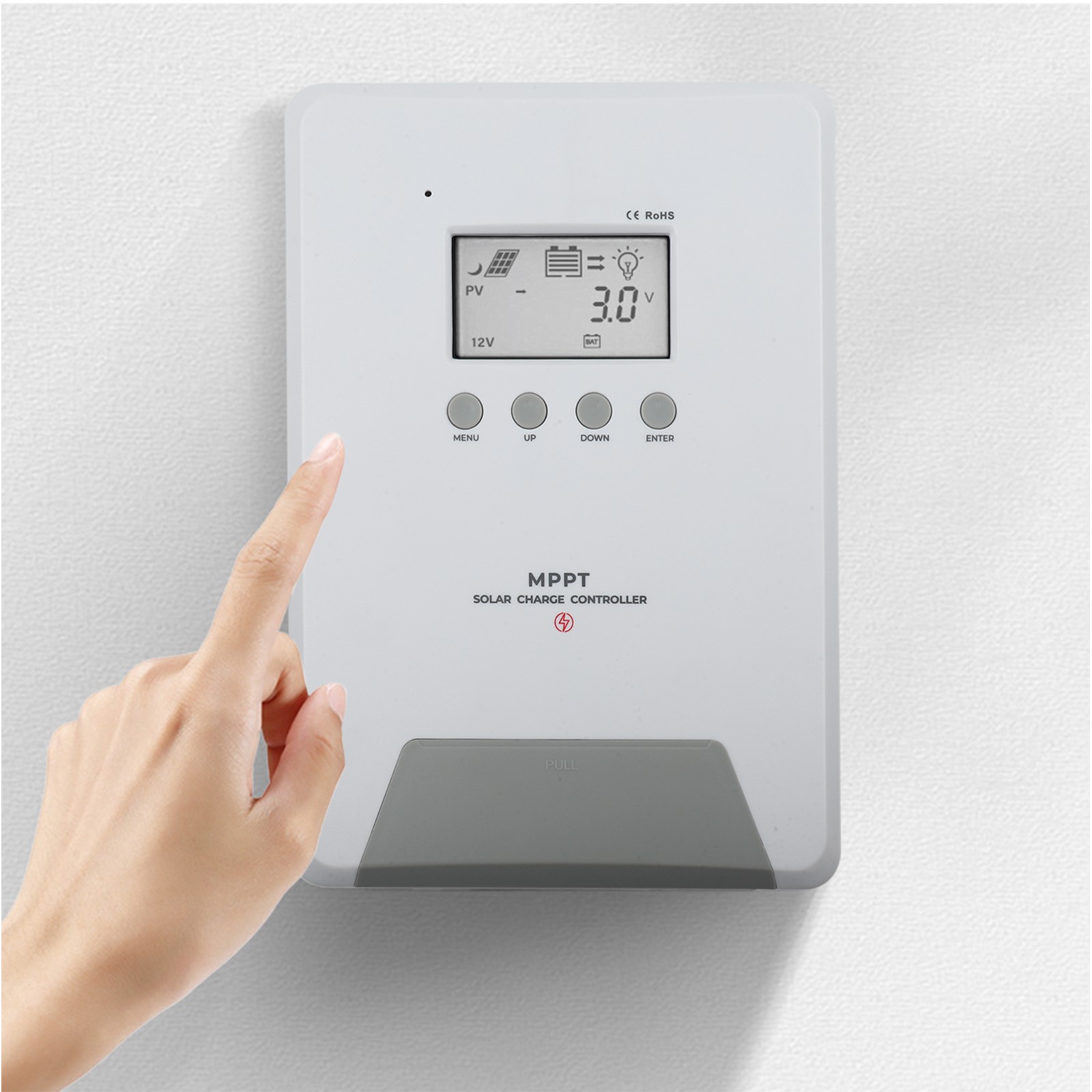 60A Solar Regulator Low Heat Generation Multiple Battery Compatibility