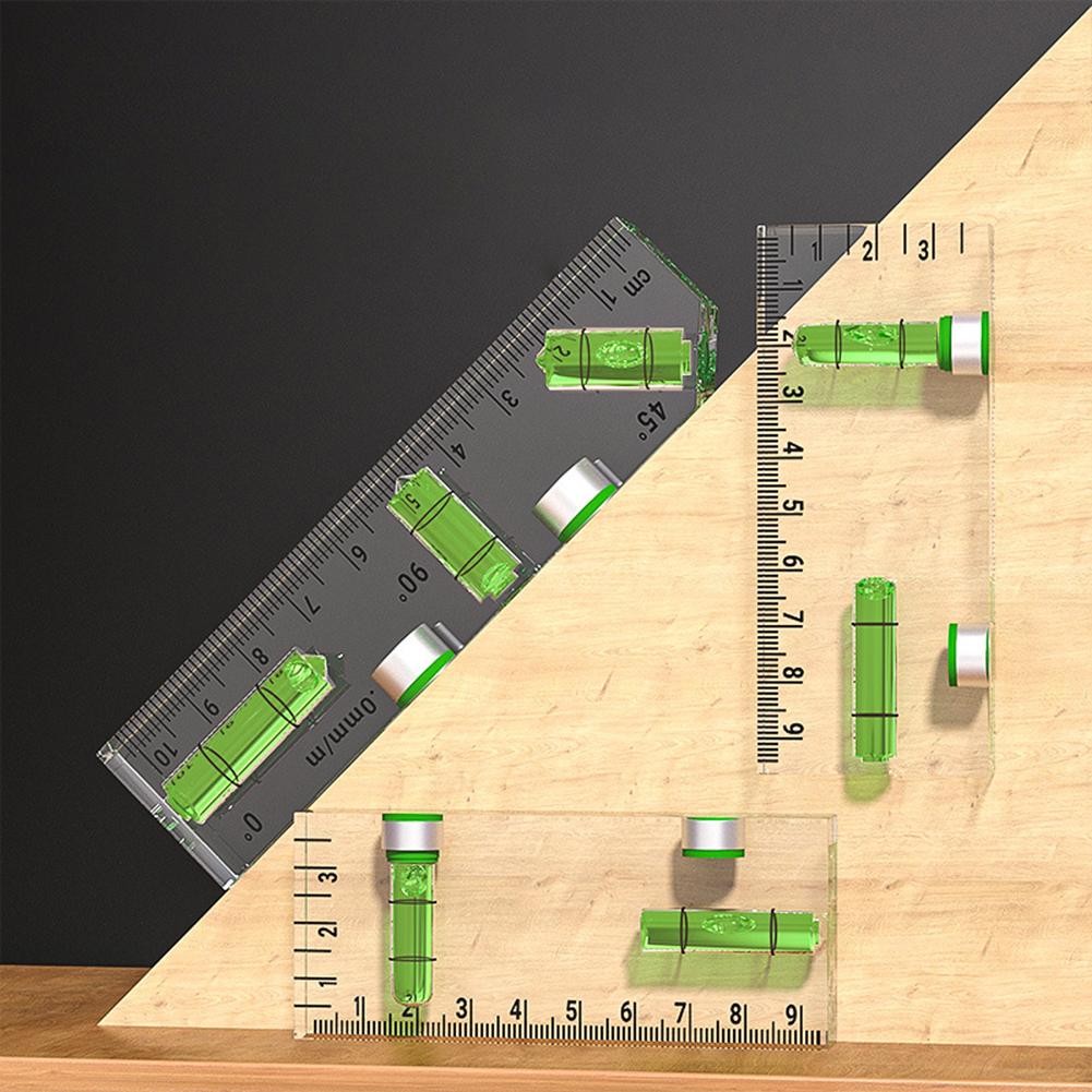 Transparent Mini Level Ruler for Accurate 45 Degree and Vertical Measuring - Picture 22 of 25