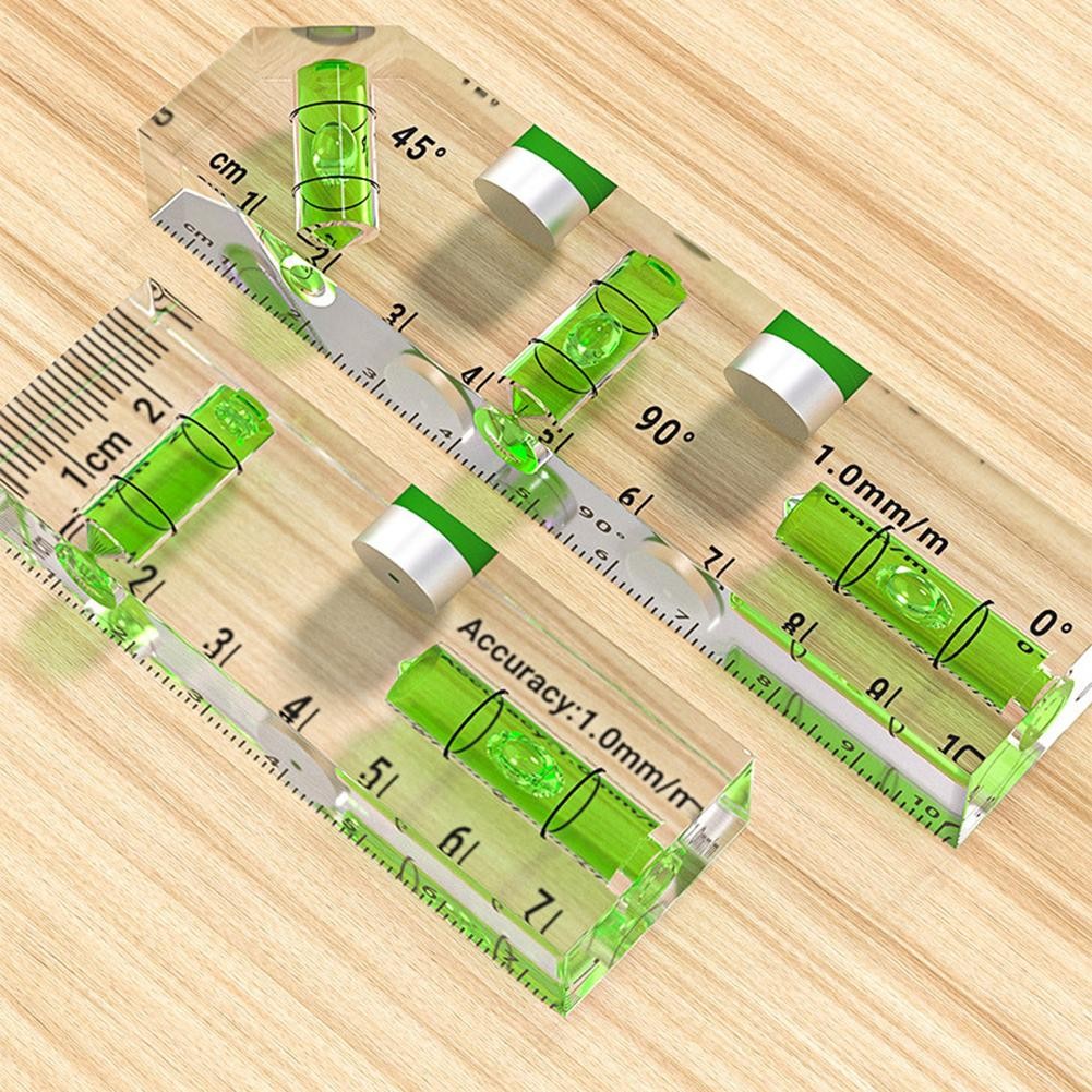 Transparent Mini Level Ruler for Accurate 45 Degree and Vertical Measuring - Picture 19 of 25