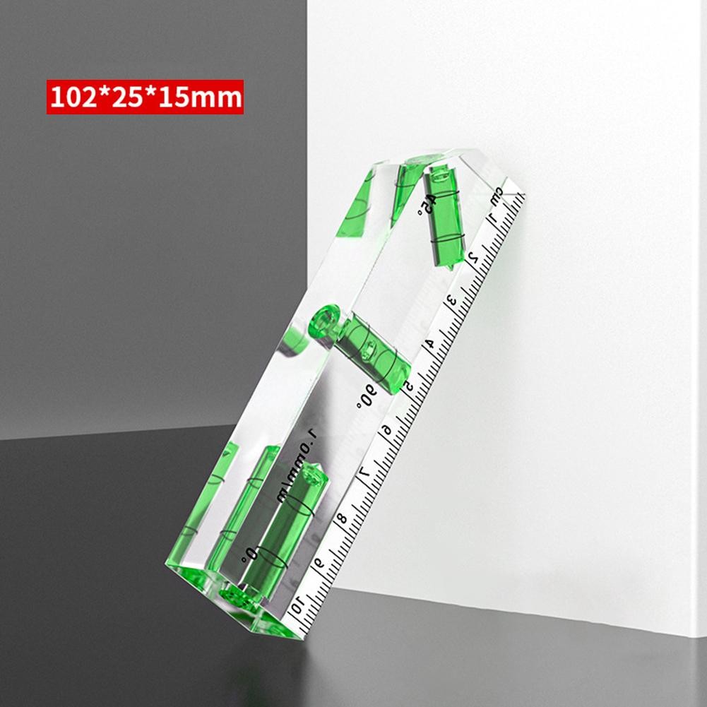 Transparent Mini Level Ruler for Accurate 45 Degree and Vertical Measuring - Picture 25 of 25