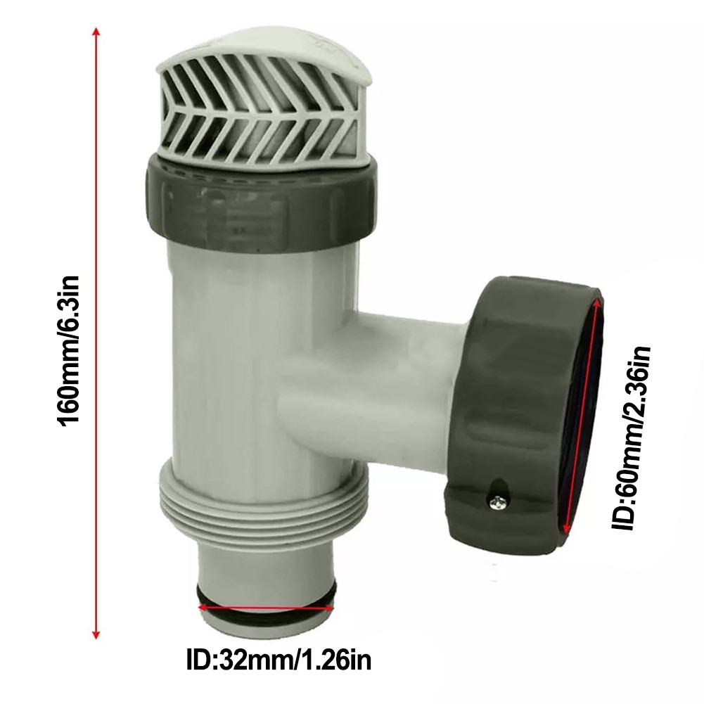 Efficient Plunger Valve Assembly for For Intex Pool Systems 28635EG 28671EG