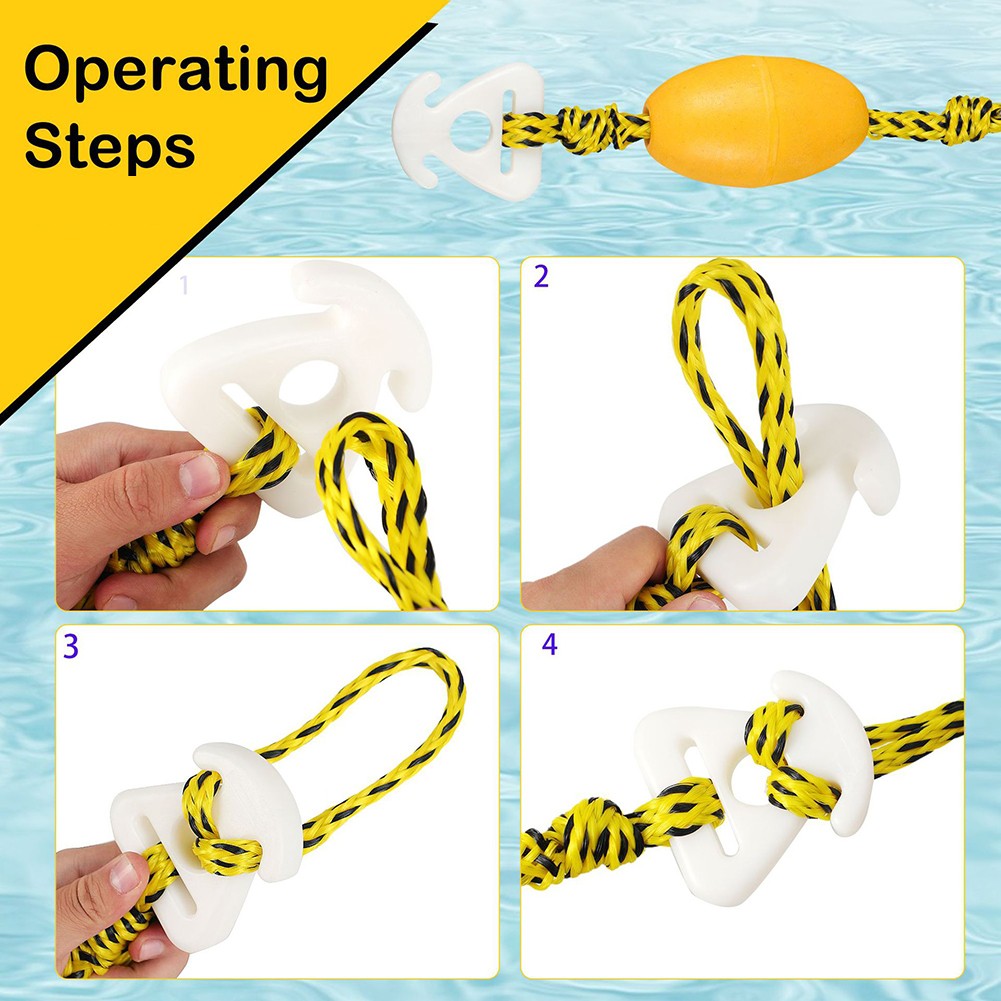 360 Degree Rotating Boat Tow Rope 17FT for Safe Water Sports Activities - Picture 19 of 28