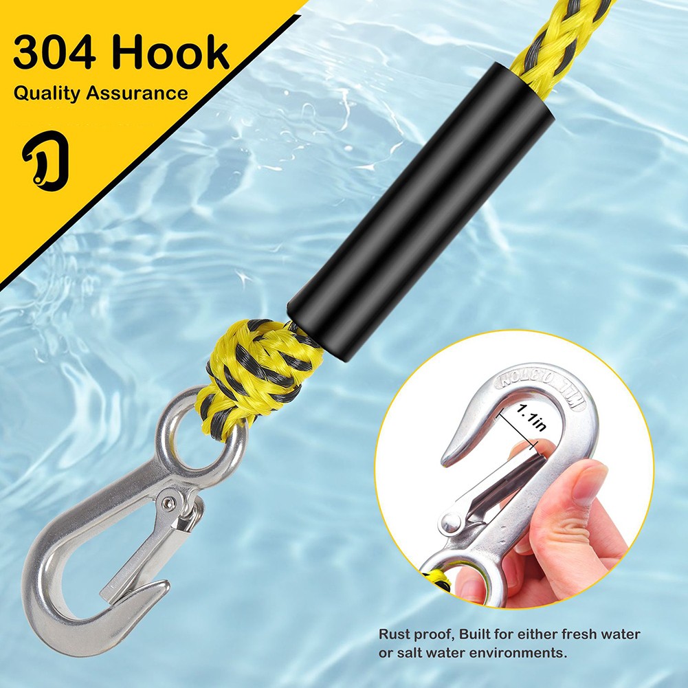 360 Degree Rotating Boat Tow Rope 17FT for Safe Water Sports Activities - Picture 21 of 28