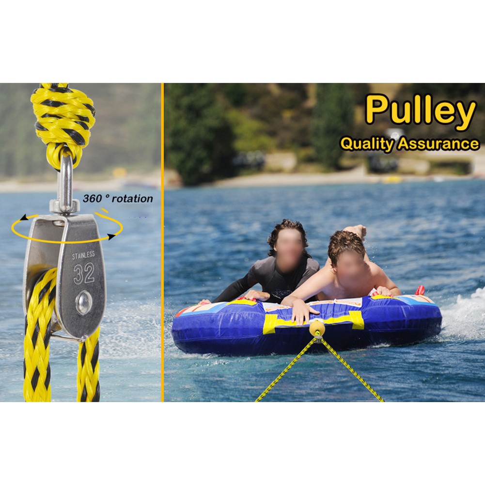 360 Degree Rotating Boat Tow Rope 17FT for Safe Water Sports Activities - Picture 15 of 28