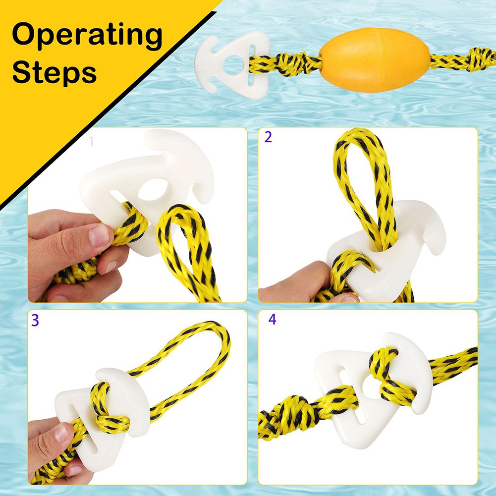 360 Degree Rotating Boat Tow Rope 17FT for Safe Water Sports Activities - Picture 16 of 28