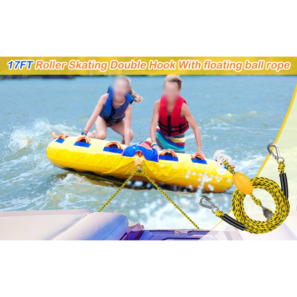 360 Degree Rotating Boat Tow Rope 17FT for Safe Water Sports Activities - Picture 17 of 28