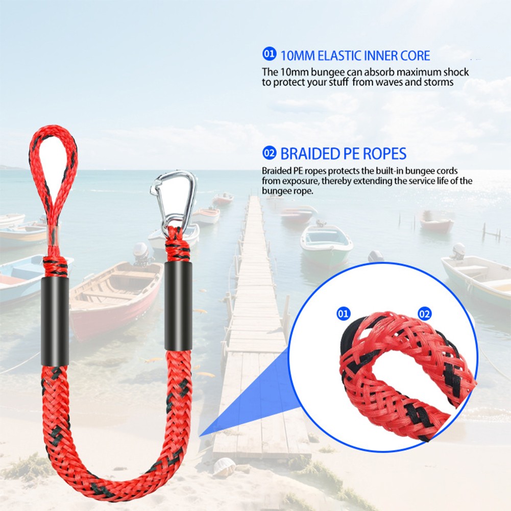 2PCS Set Bungee Dock Line Docking Rope Mooring Rope Anti-Sink Protection - Picture 32 of 37