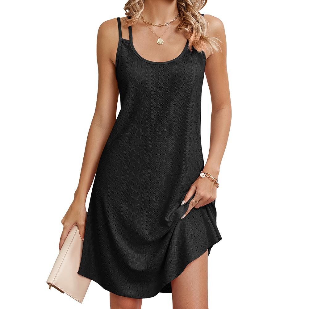 Stylish Strapless Dress for Women in Solid Color for Spring and Summer - Picture 6 of 11
