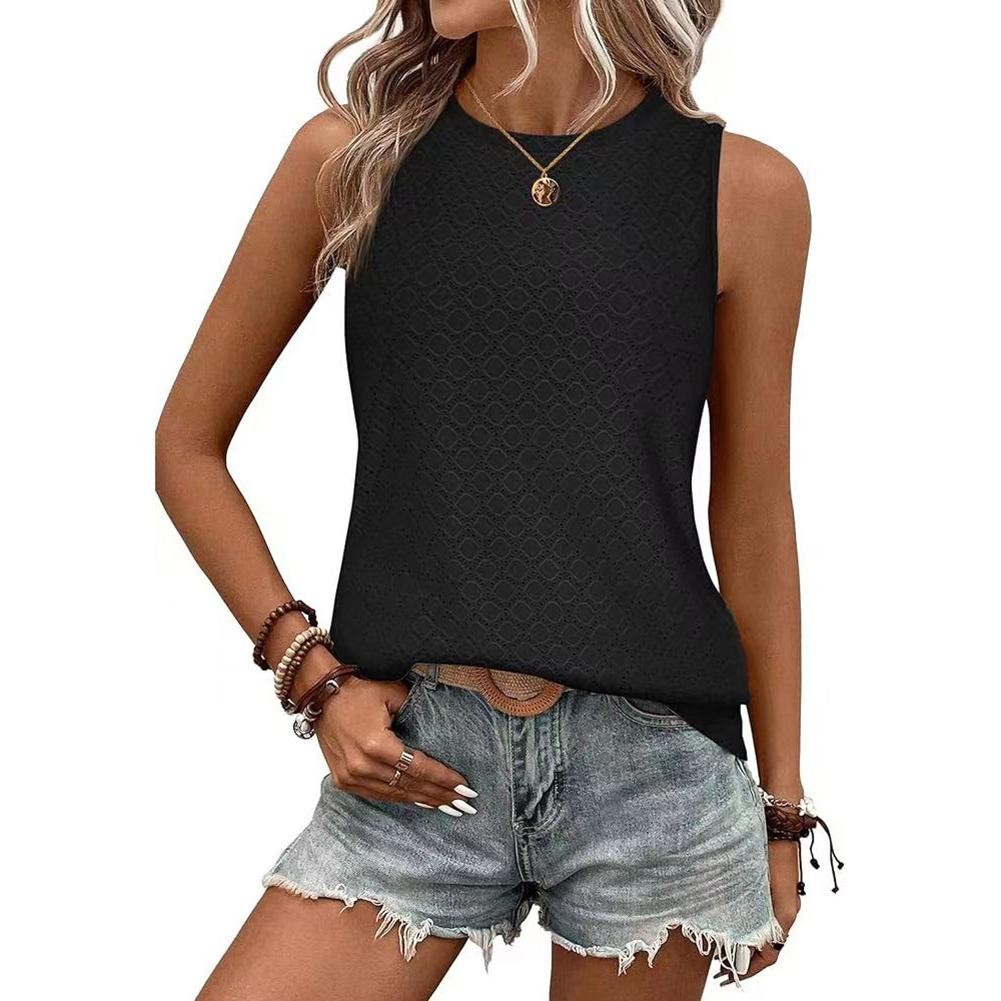 Trendy Women's Solid Color Casual Vest for Spring and Summer Adventures - Picture 9 of 14