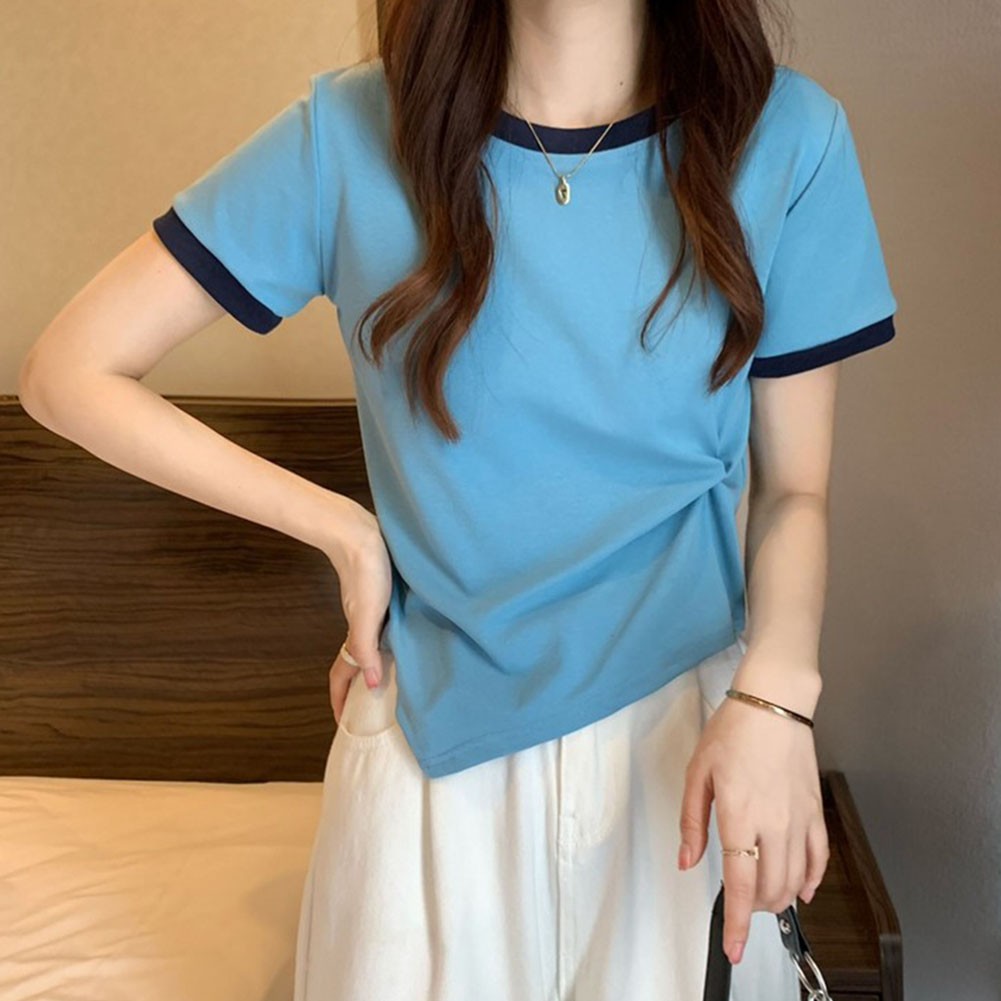 Modern Womens Short Sleeve TShirts with Irregular Design for Casual Looks - Picture 14 of 20