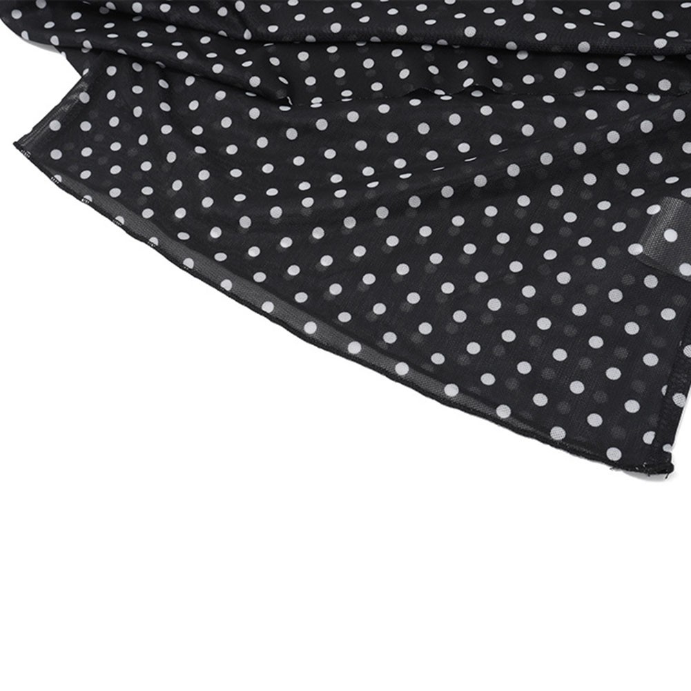 Unique Women Off Shoulder Polka Dot Vest with Irregular Style for Summer Look - Picture 18 of 27