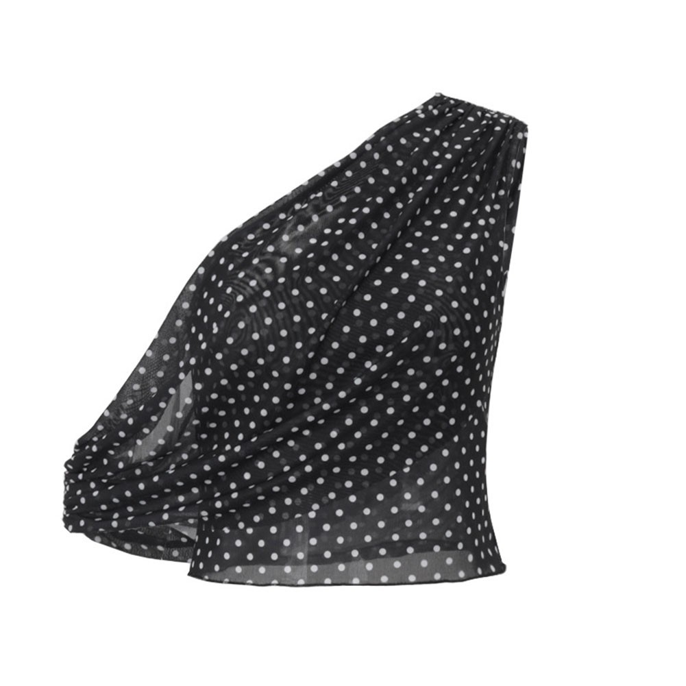 Unique Women Off Shoulder Polka Dot Vest with Irregular Style for Summer Look - Picture 24 of 27
