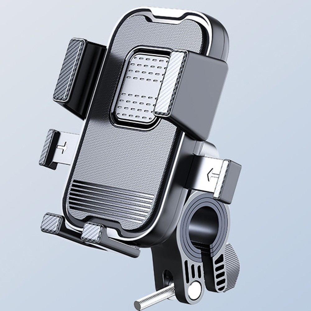 Support téléphone guidon moto avec caoutchouc antidérapant et amortisseur - Photo 13 sur 16