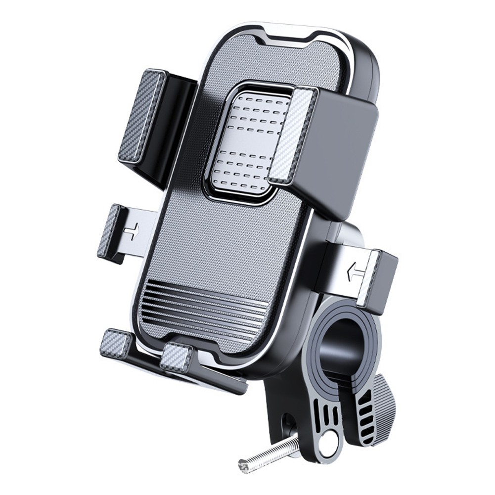 Support téléphone guidon moto avec caoutchouc antidérapant et amortisseur - Photo 14 sur 16