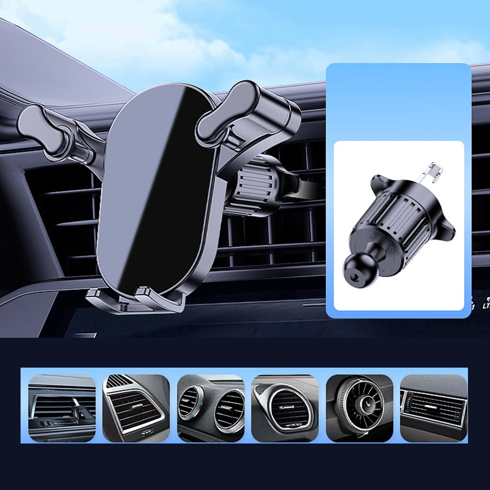 Support Téléphone Voiture Rotatif 360 Degrés Serrure Gravité pour Sécurité - Photo 14 sur 14