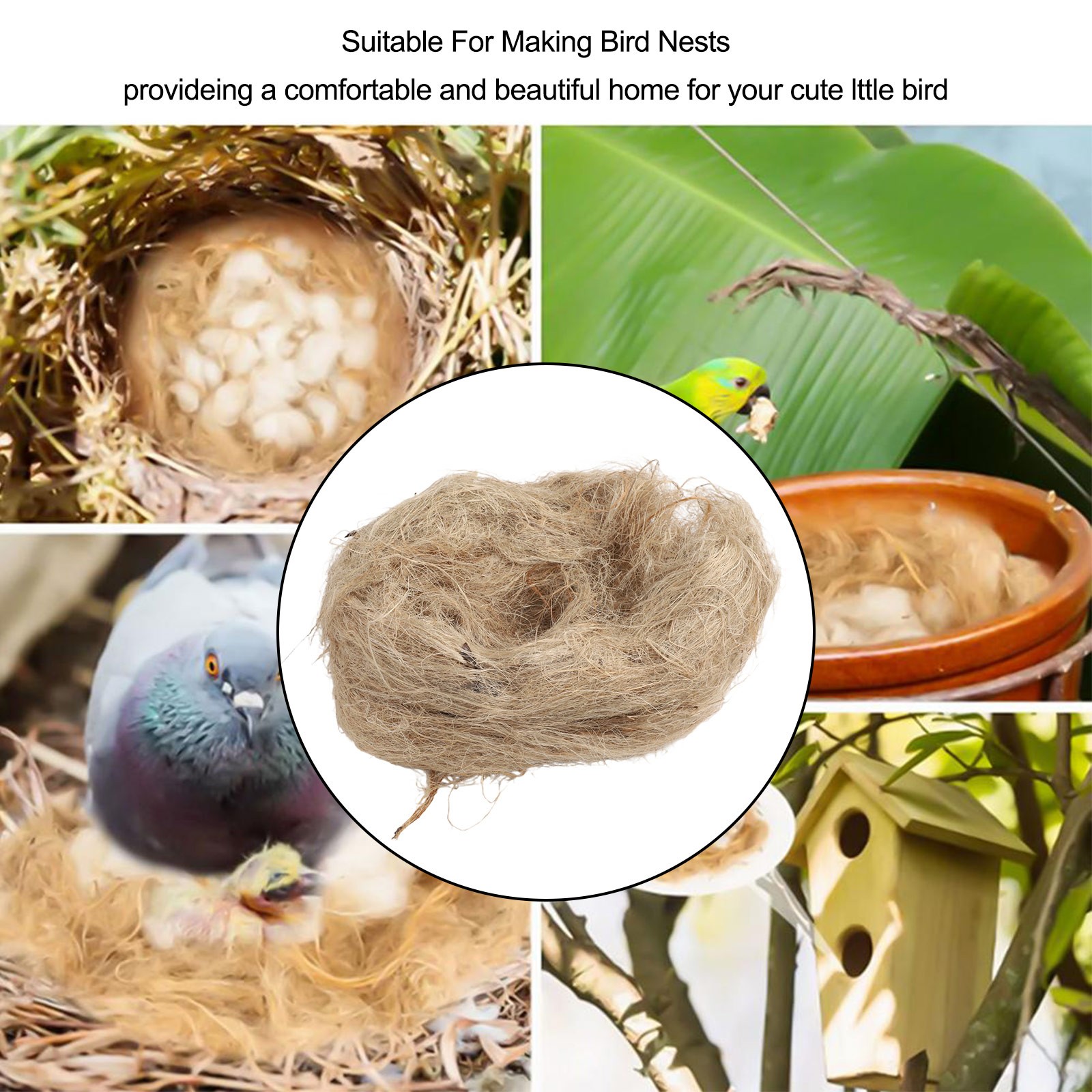 Bird Nesting Material 40g Made from Natural Jute for a Cozy Nesting Experience - Picture 35 of 40