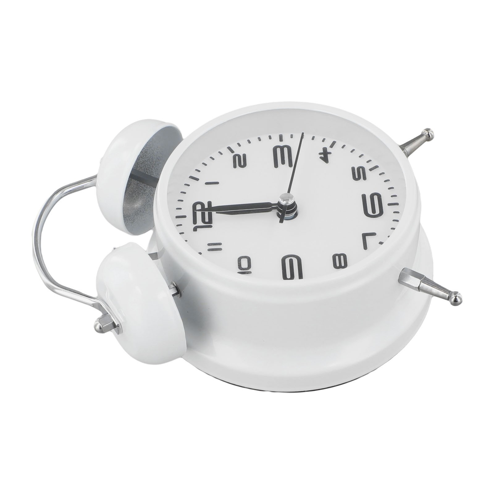 Classic Analog Alarm Clock with Silent Operation and Easy Battery Replacement