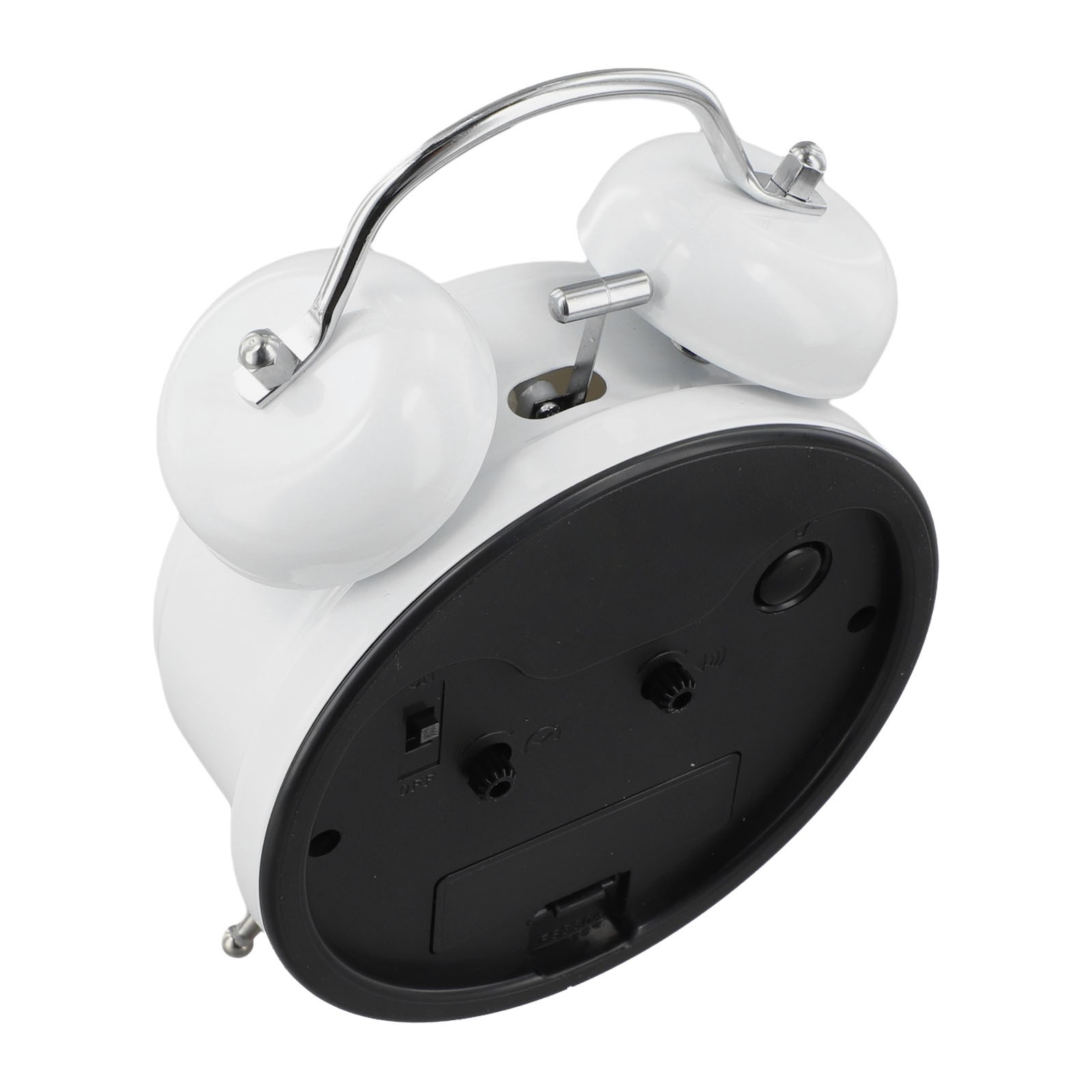 Classic Analog Alarm Clock with Silent Operation and Easy Battery Replacement