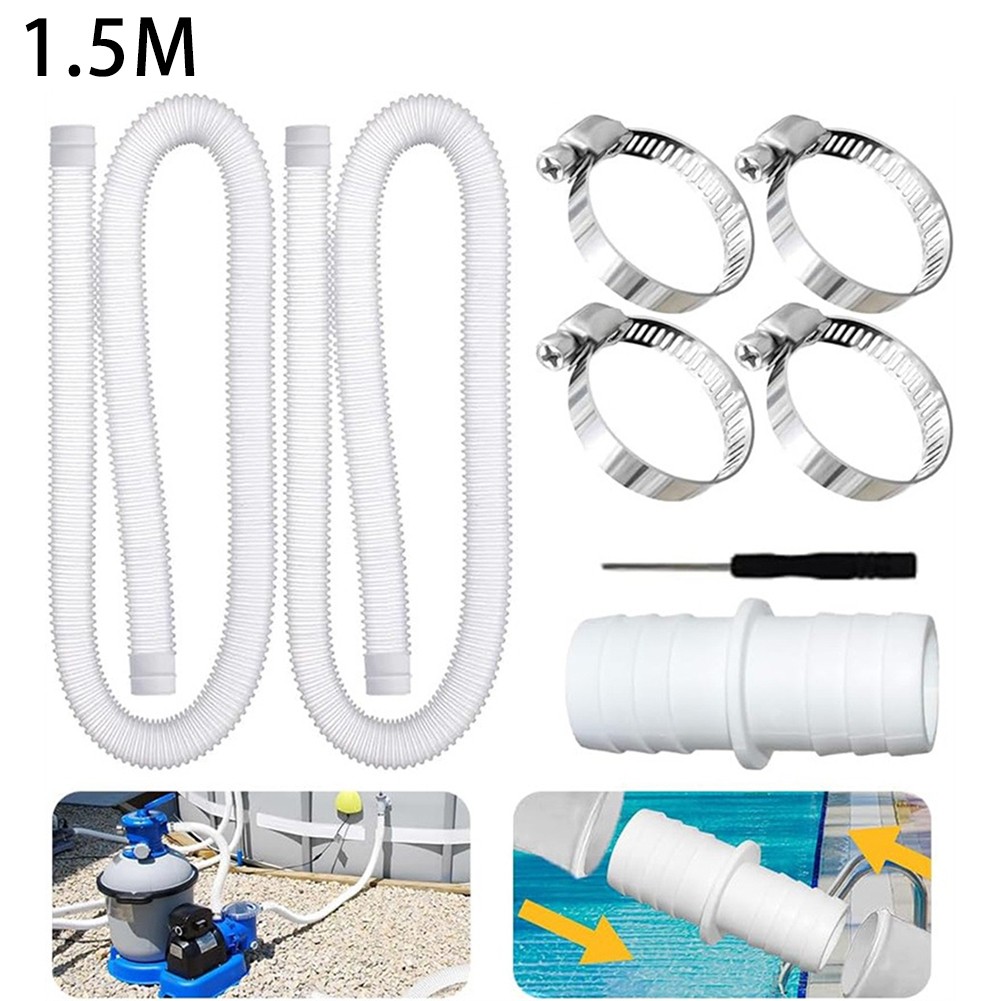32 mm For Pool Hose with Leak Proof Installation Stainless Steel Clips