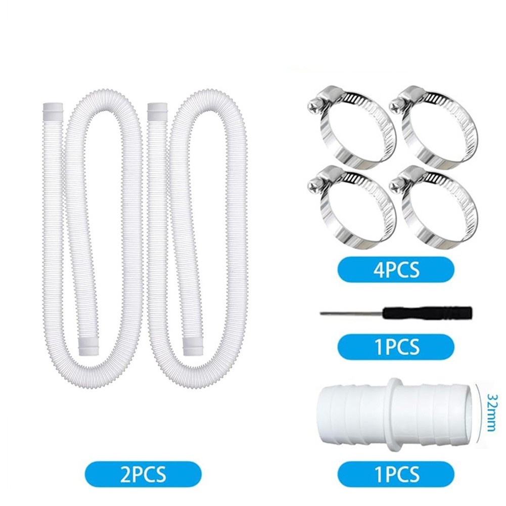 32 mm For Pool Hose with Leak Proof Installation Stainless Steel Clips