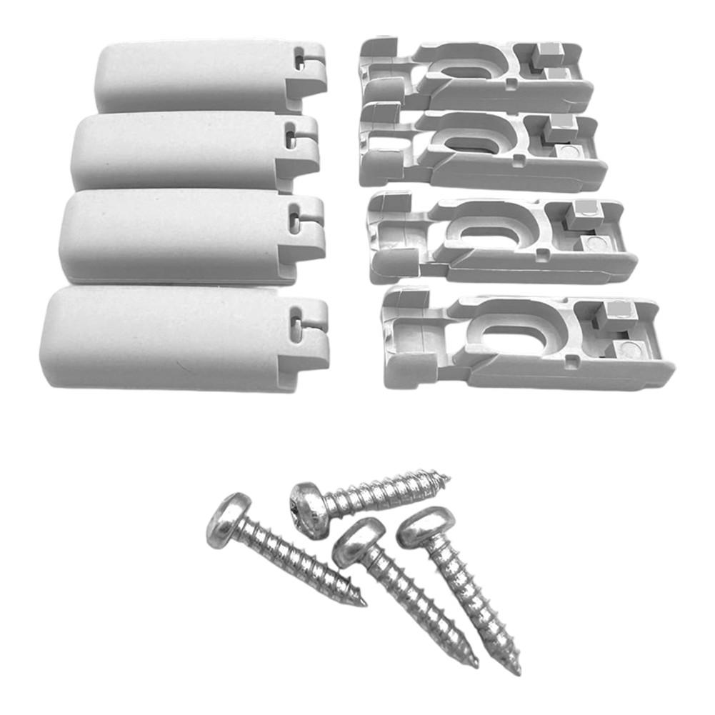4Pcs Blind Base Clamping Brackets with Screws Clamping Brackets Set for Windows - Picture 21 of 22