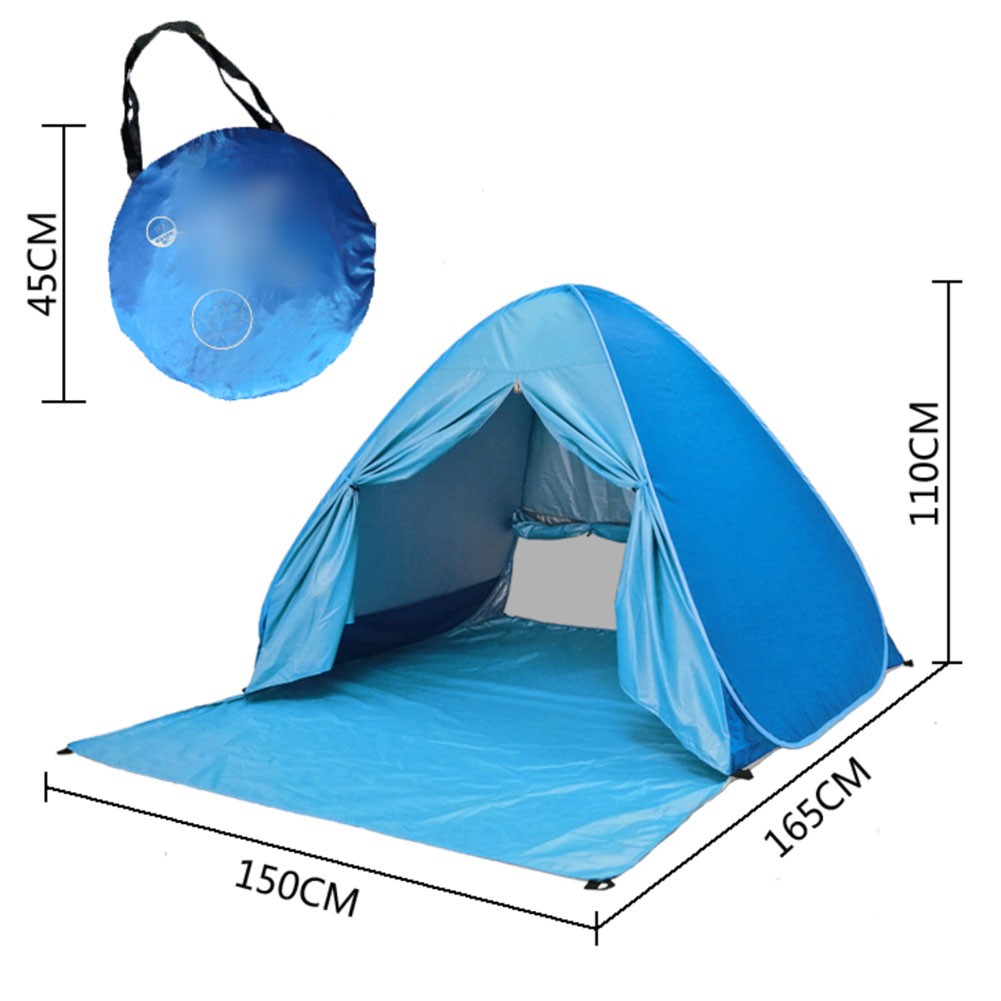 Beach Camping Tent Lightweight Beach Tent Easy To Carry Galvanized Ground Nails - Picture 13 of 13
