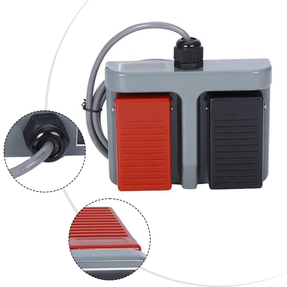 Interruptor de pie TFS65 rojo y negro para fácil integración con sistemas existentes - Imagen 23 de 31