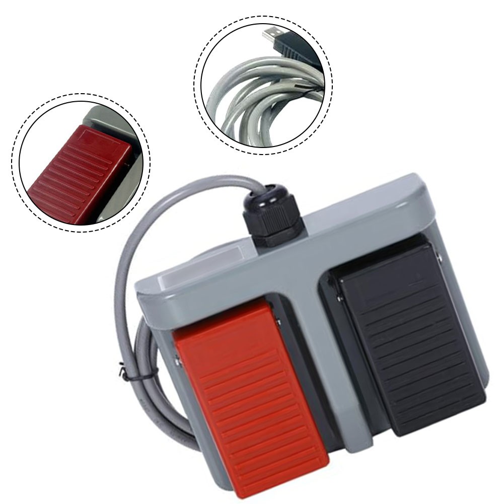 Interruptor de pie TFS65 rojo y negro para fácil integración con sistemas existentes - Imagen 19 de 31