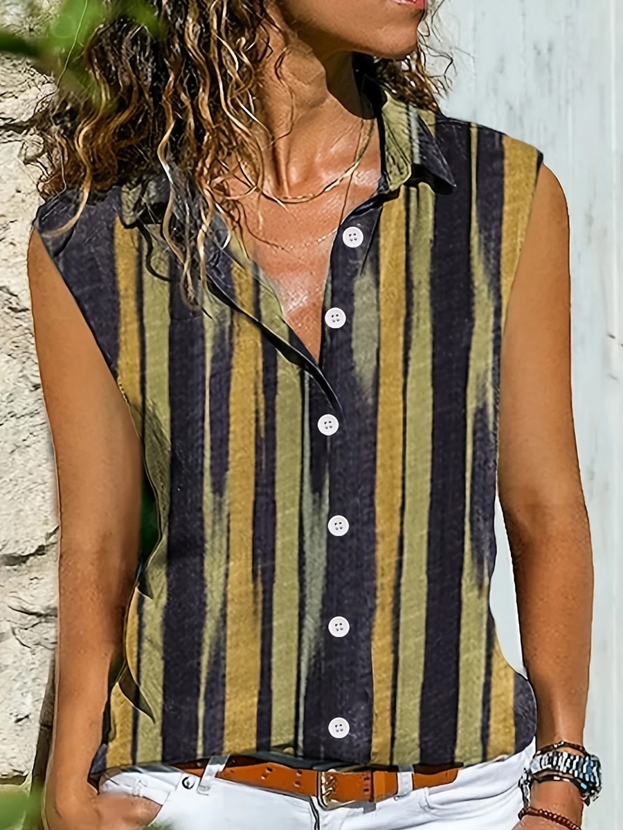 Trendy Women's Printed Button Cardigan Casual Vest for Spring and Summer Wear - Picture 31 of 84
