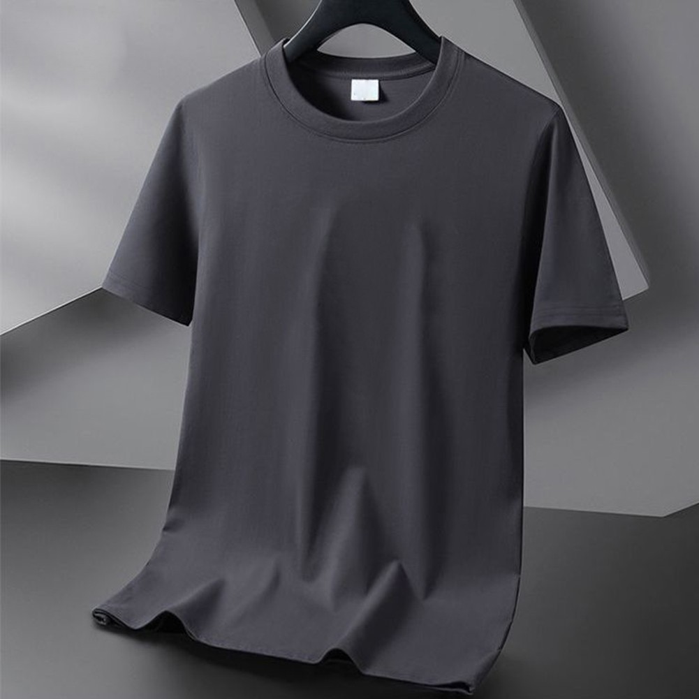 Men's Casual Crew Neck T Shirt Quick Dry Short Sleeve for Everyday Comfort - Picture 7 of 14