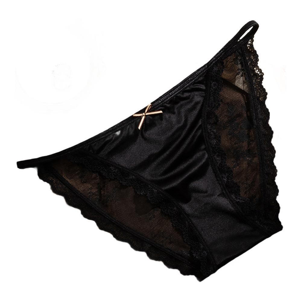 Quick Drying Satin Underwear for Women with Lace Thin Straps and Seamless Fit