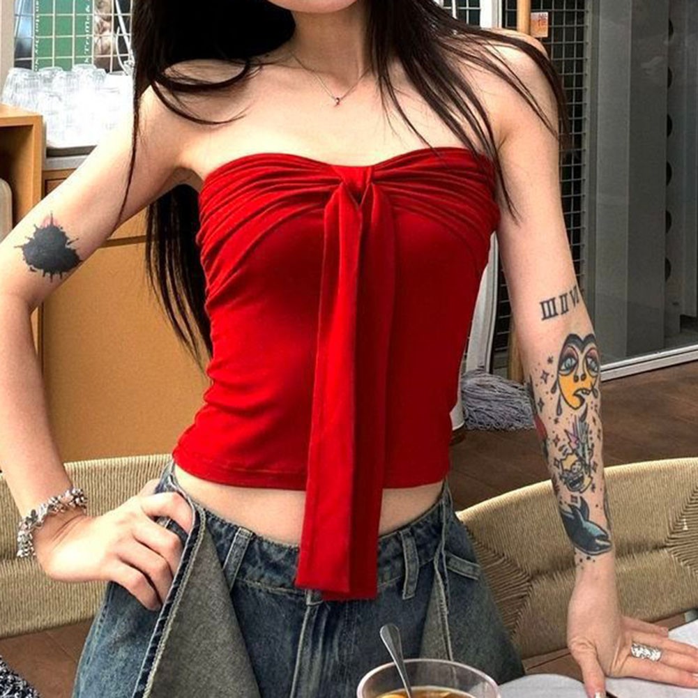 Casual Women Vest with Bow Lace Up Sleeveless Style for Summer Outings - Picture 43 of 44